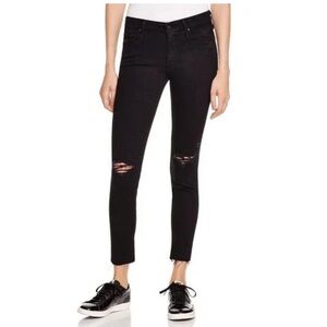 MOTHER Looker Ankle Fray Jeans
